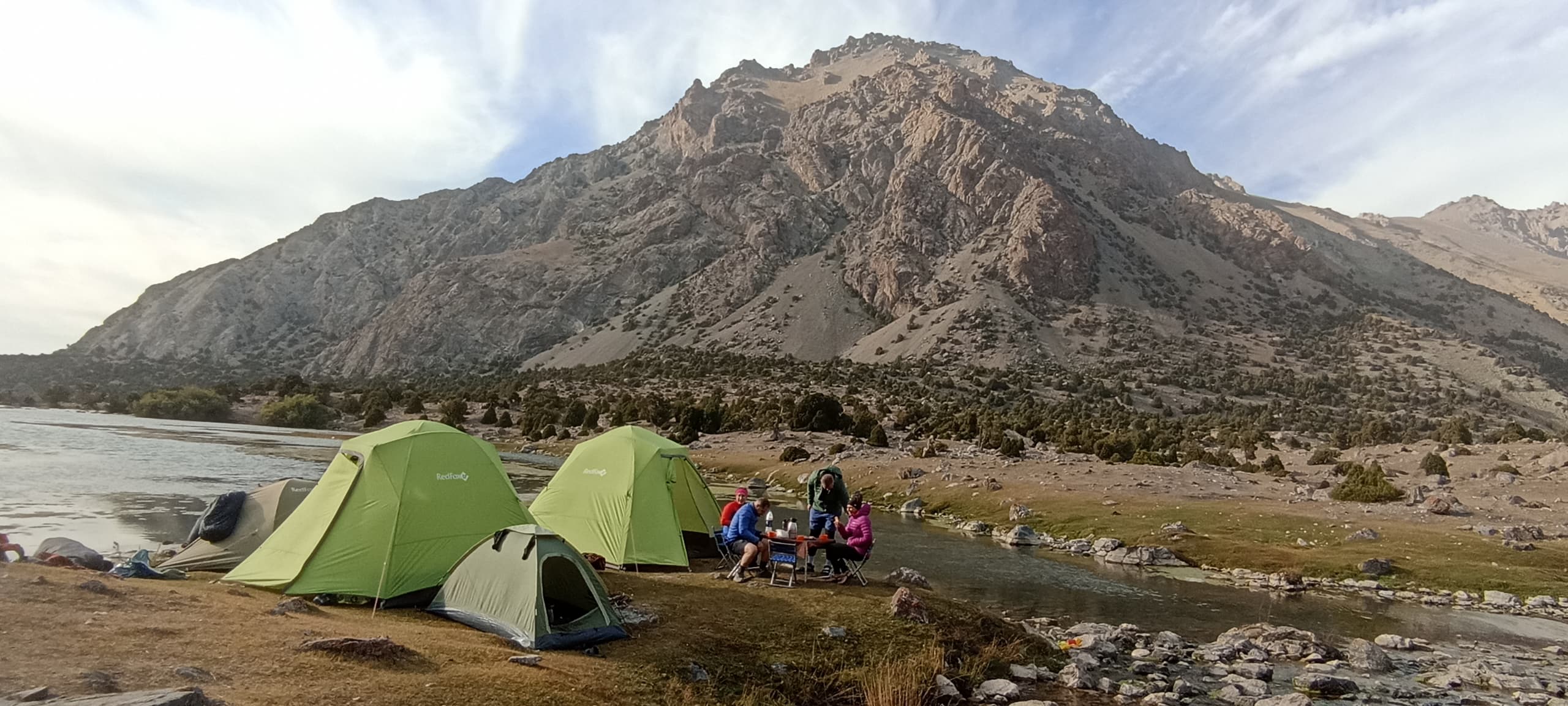Trekking in Pamir mountains