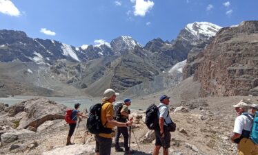 Trekking in Zerafshan Range
